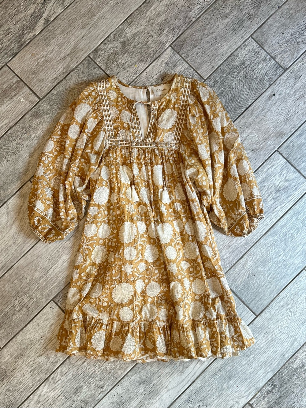 Cleobella Floral 100% Cotton Dress, Women’s Size Small